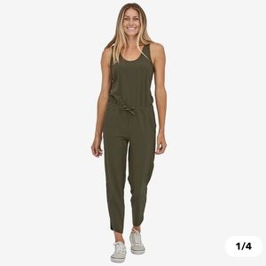 Patagonia Fleetwith Romper Jumpsuit in Basin Green Size XS Recycled Fabric